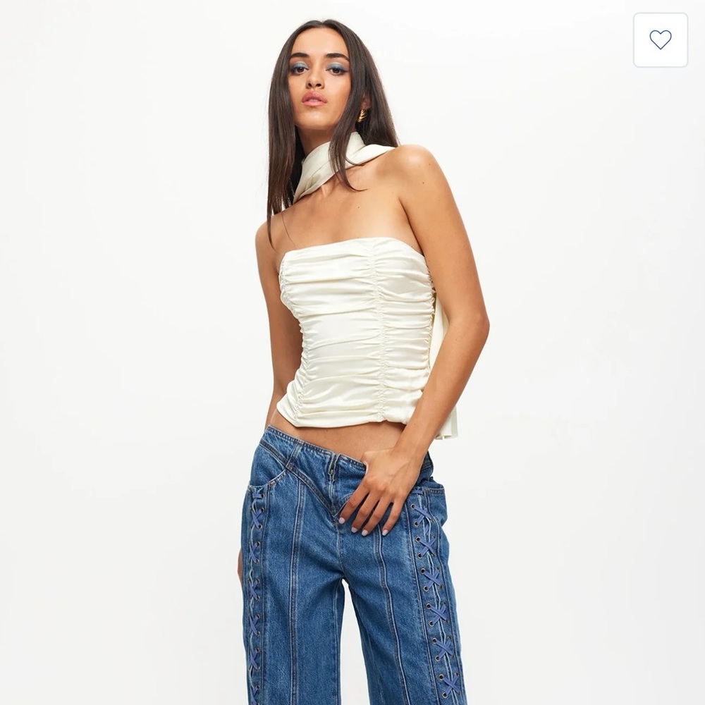 Lioness Cream Corset Top